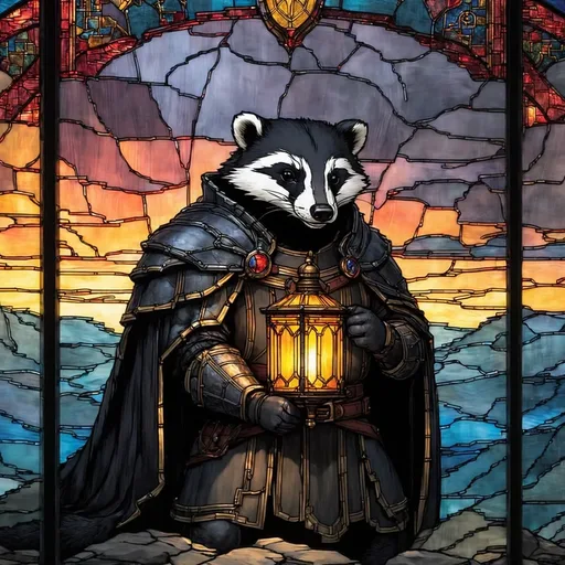 the bloodwrath, rendered in the stained-glass medium — from the full world-by-medium matrix