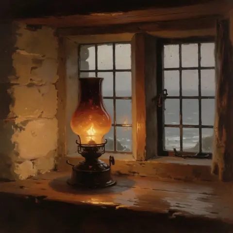 INTERIOR · The Breakwater Lamp-Room · A shipped