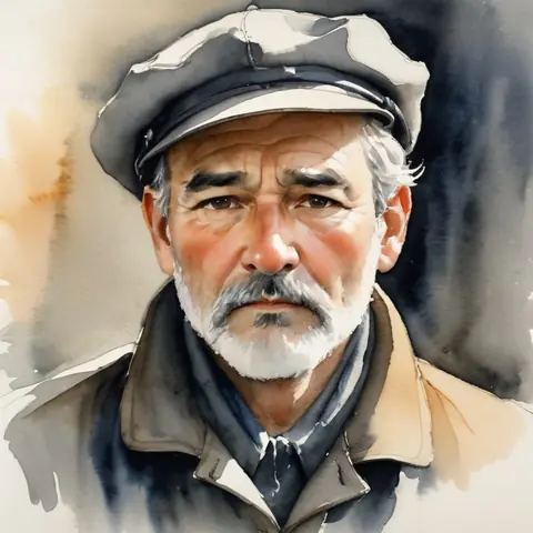 Avatar A · Harbormaster Haldane · ink-wash