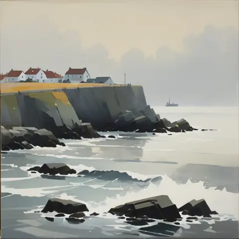 Scene A · gouache