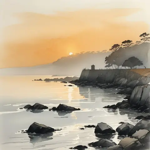 Scene A · pen sketch