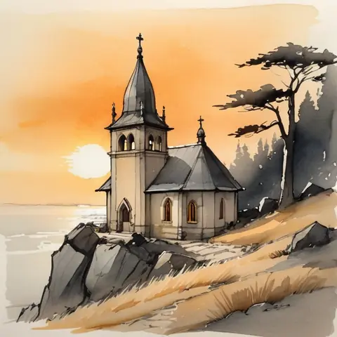 Scene B · pen sketch