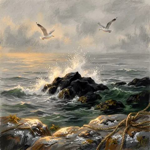 COASTAL · Cleave Headland — The Point · ernie-image-turbo-bf16