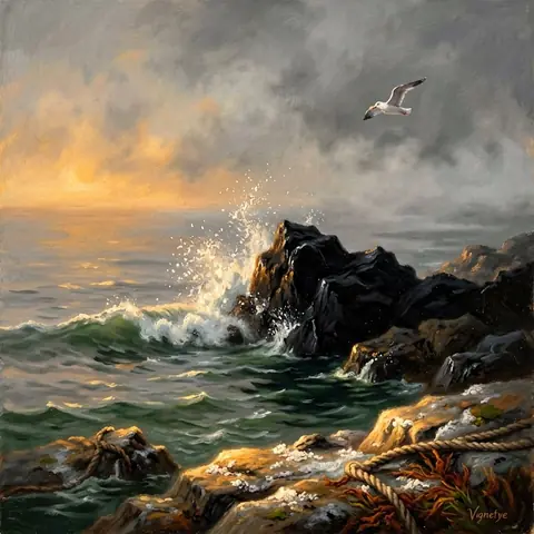 COASTAL · Cleave Headland — The Point · ernie-image-turbo-bf16