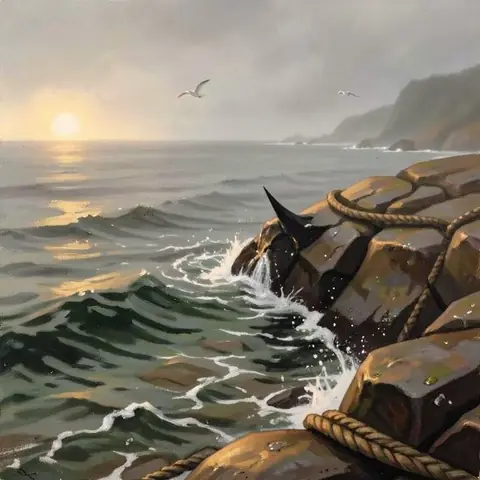 COASTAL · Cleave Headland — The Point · flux2-klein-4b-bf16