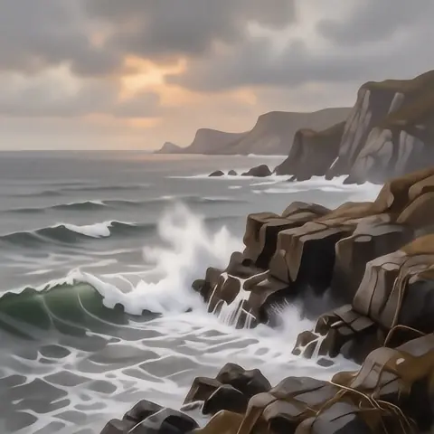 COASTAL · Cleave Headland — The Point · hidream-o1-dev-fp8