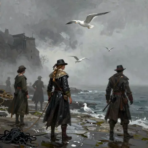 Sorrowmoor Cove — the region floor, open air · 32 steps