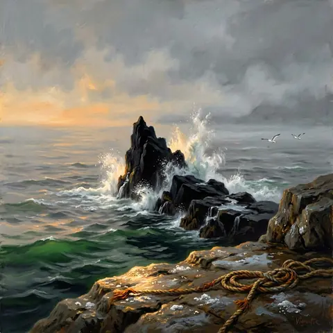 COASTAL · Cleave Headland — The Point · ernie-image-turbo-bf16