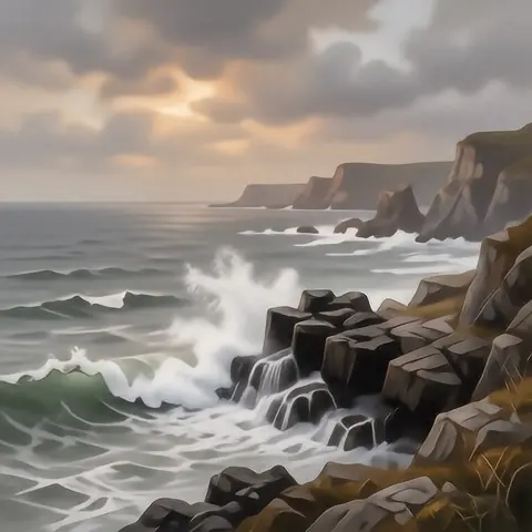 COASTAL · Cleave Headland — The Point · hidream-o1-dev-fp8