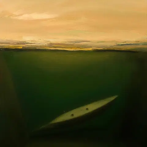 NO TERRAIN · The Maiden's Reach — the descent pane (the edge case) · kandinsky5-lite-bf16