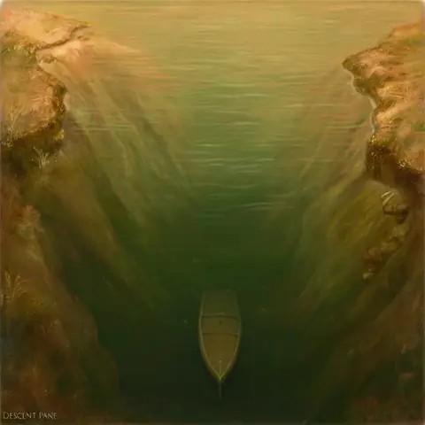 NO TERRAIN · The Maiden's Reach — the descent pane (the edge case) · z-image-base-bf16