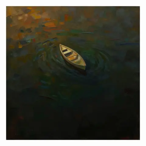 NO TERRAIN · The Maiden's Reach — the descent pane (the edge case) · z-image-turbo-bf16