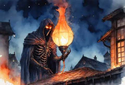 foe · The Emberfall · watercolor
