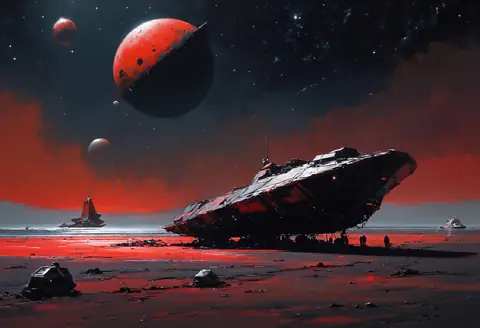 scene · The Aphelion Drift · painterly