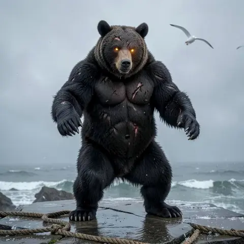 THE BEAR — one creature, ten worlds · Sorrowmoor Cove