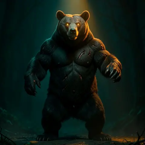 THE BEAR — one creature, ten worlds · Strata Deep