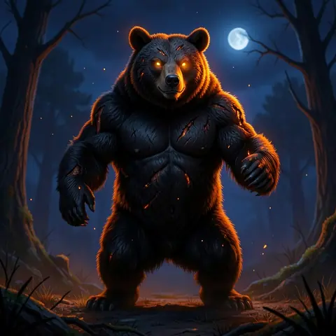 THE BEAR — one creature, ten worlds · The Emberfall
