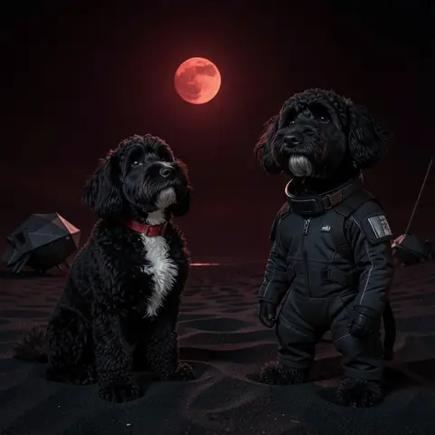 THE DOG — one companion, ten worlds · The Aphelion Drift