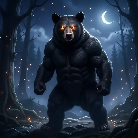 THE BEAR — one creature, ten worlds · The Emberfall