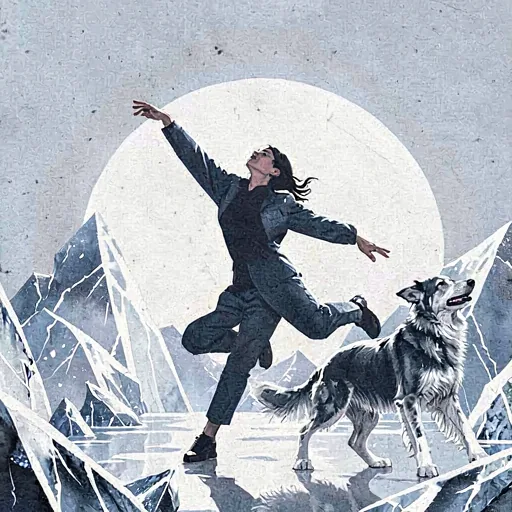glass tundra · dancer · dog