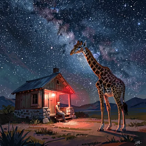 quiet observatory · cabin · giraffe